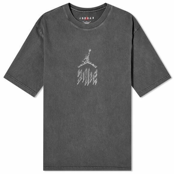 Nike Air Jordan Tops - Air Jordan Women's x Billie Eilish T-Shirt  Black Gray by Nike Jordan Brand Sz S